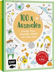 100 x Ausmalen - 2 Ausmal-Bücher im Bundle  9783745922578