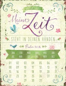 Magnetkalender 'Garantiert: Meine Zeit'