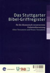 Das Stuttgarter Bibel-Griffregister  9783460320000