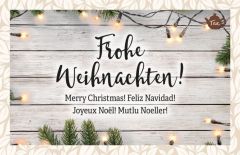 Teekarte - Frohe Weihnachten!