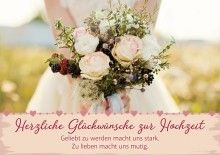 Faltkarte - Herzliche Glückwünsche zur Hochzeit!