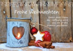 Frohe Weihnachten - Faltkarte