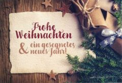 Faltkarte - Frohe Weihnachten