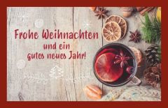 Glühweinkarte - Frohe Weihnachten