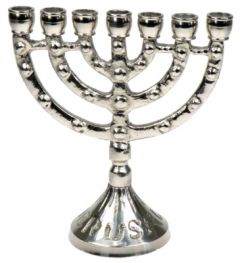 Menorah - silberfarben