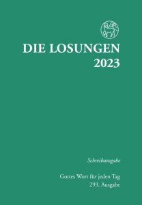 Losungen 2023 grün, Schreibausgabe