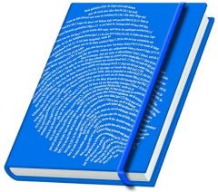 Schreibbuch 'Fingerabdruck' - blau  9783942208000
