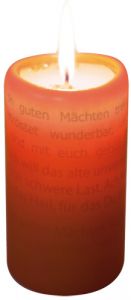 Textlicht-Kerze Bonhoeffer