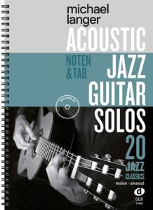 Acoustic Jazz Guitar Solos Langer, Michael 9783868493191