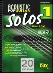 Acoustic Pop Guitar Solos 1 Langer, Michael 9783868491876