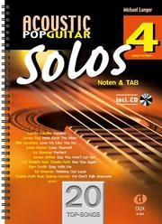 Acoustic Pop Guitar Solos 4 Langer, Michael 9783868493306