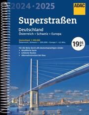 ADAC Superstraßen Autoatlas 2024/2025 Deutschland 1:200.000, Österreich, Schweiz 1:300.000 mit Europa 1:4,5 Mio.  9783826422959