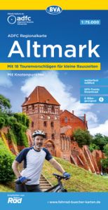 ADFC Regionalkarte Altmark, 1:75.000, mit Tagestourenvorschlägen, reiß- und wetterfest, E-Bike-geeignet, mit Knotenpunkten, GPS-Tracks Download Allgemeiner Deutscher Fahrrad-Club e V (ADFC)/BVA BikeMedia GmbH 9783969901045