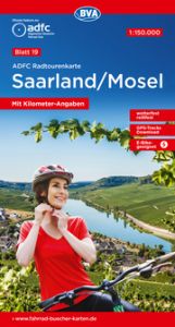 ADFC-Radtourenkarte 19 Saarland/Mosel 1:150.000, reiß- und wetterfest, E-Bike geeignet, GPS-Tracks Download, mit Bett+Bike Symbolen, mit Kilometer-Angaben Allgemeiner Deutscher Fahrrad-Club e V (ADFC)/BVA BikeMedia GmbH 9783969901885