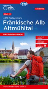 ADFC-Radtourenkarte 22 Fränkische Alb Altmühltal 1:150.000, reiß- und wetterfest, GPS-Tracks Download Allgemeiner Deutscher Fahrrad-Club e V (ADFC)/BVA BikeMedia GmbH 9783969901175