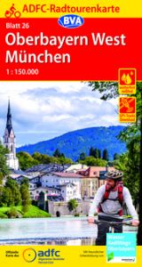 ADFC-Radtourenkarte 26 Oberbayern West/München 1:150.000, reiß- und wetterfest, GPS-Tracks Download Allgemeiner Deutscher Fahrrad-Club e V (ADFC)/BVA BikeMedia GmbH 9783969900055