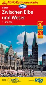 ADFC-Radtourenkarte 6 Zwischen Elbe und Weser 1:150.000, reiß- und wetterfest, GPS-Tracks Download Allgemeiner Deutscher Fahrrad-Club e V (ADFC)/BVA Bielefelder Verlag G 9783870738259