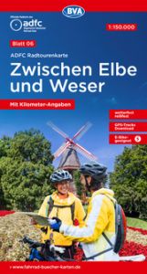 ADFC-Radtourenkarte 6 Zwischen Elbe und Weser 1:150.000, reiß- und wetterfest, E-Bike-geeignet, GPS-Tracks Download, mit Bett+Bike-Symbolen, mit Kilometer-Angaben Allgemeiner Deutscher Fahrrad-Club e V (ADFC)/BVA BikeMedia GmbH 9783969901113