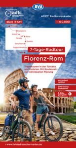 ADFC-Radtourenkarte IT-UM 7-Tage-Radtour Florenz-Rom, 1:150.000, reiß- und wetterfest, E-Bike geeignet, GPS-Tracks Download, mit Kilometerangaben Allgemeiner Deutscher Fahrrad-Club e V (ADFC)/BVA BikeMedia GmbH 9783969902462