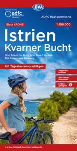 ADFC-Radtourenkarte KRO-IS Istrien Kvarner Bucht, mit Tagestourenvorschlägen, 1:100.000, reiß- und wetterfest, E-Bike geeignet, GPS-Tracks Download Allgemeiner Deutscher Fahrrad-Club e V (ADFC)/BVA BikeMedia GmbH 9783969902530