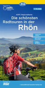 ADFC-Regionalkarte Die schönsten Radtouren in der Rhön, 1:75.000, mit Tagestourenvorschlägen, reiß- und wetterfest, E-Bike-geeignet, GPS-Tracks-Download Allgemeiner Deutscher Fahrrad-Club e V (ADFC)/BVA BikeMedia GmbH 9783969900666