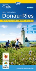 ADFC-Regionalkarte Donau-Ries, 1:50.000, mit Tagestourenvorschlägen, reiß- und wetterfest, E-Bike-geeignet, GPS-Tracks Download Allgemeiner Deutscher Fahrrad-Club e V (ADFC)/BVA BikeMedia GmbH 9783969901137