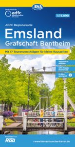 ADFC-Regionalkarte Emsland Grafschaft Bentheim, 1:75.000, mit Tagestourenvorschlägen, reiß- und wetterfest, E-Bike-geeignet, mit Knotenpunkten, GPS-Tracks Download Allgemeiner Deutscher Fahrrad-Club e V (ADFC)/BVA BikeMedia GmbH 9783969901083