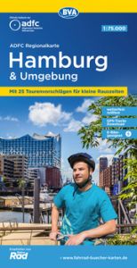 ADFC-Regionalkarte Hamburg und Umgebung, 1:75.000, mit Tagestourenvorschlägen, reiß- und wetterfest, E-Bike-geeignet, GPS-Tracks-Download Allgemeiner Deutscher Fahrrad-Club e V (ADFC)/BVA BikeMedia GmbH 9783969901922