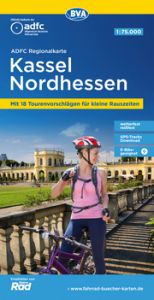 ADFC-Regionalkarte Kassel Nordhessen, 1:75.000, mit Tagestourenvorschlägen, reiß- und wetterfest, E-Bike-geeignet, GPS-Tracks-Download Allgemeiner Deutscher Fahrrad-Club e V (ADFC)/BVA BikeMedia GmbH 9783969901090