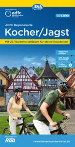 ADFC-Regionalkarte Kocher/Jagst, 1:75.000, mit Tagestourenvorschlägen, reiß- und wetterfest, E-Bike-geeignet, GPS-Tracks-Download BVA BikeMedia GmbH/ADFC Allgemeiner Deutscher Fahrrad-Club e V 9783969901793