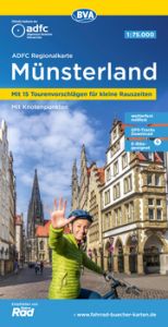 ADFC-Regionalkarte Münsterland, 1:75.000, mit Tagestourenvorschlägen, reiß- und wetterfest, E-Bike-geeignet, mit Knotenpunkten, GPS-Tracks-Download Allgemeiner Deutscher Fahrrad-Club e V (ADFC)/BVA BikeMedia GmbH 9783969900840