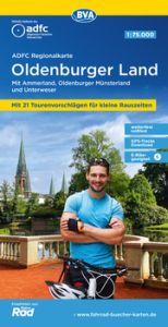 ADFC-Regionalkarte Oldenburger Land, 1:75.000, mit Tagestourenvorschlägen, mit Knotenpunkten, reiß- und wetterfest, E-Bike-geeignet, GPS-Tracks Download Allgemeiner Deutscher Fahrrad-Club e V (ADFC)/BVA BikeMedia GmbH 9783969901960