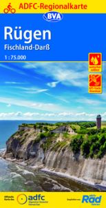 ADFC-Regionalkarte Rügen Fischland-Darß, 1:75.000, mit Tagestourenvorschlägen, reiß- und wetterfest, E-Bike-geeignet, GPS-Tracks-Download Allgemeiner Deutscher Fahrrad-Club e V (ADFC)/BVA BikeMedia GmbH 9783870739157