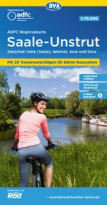 ADFC-Regionalkarte Saale-Unstrut, 1:75.000, mit Tagestourenvorschlägen, reiß- und wetterfest, E-Bike-geeignet, GPS-Tracks Download Allgemeiner Deutscher Fahrrad-Club e V (ADFC)/BVA BikeMedia GmbH 9783969900932