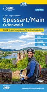 ADFC-Regionalkarte Spessart/Main/Odenwald, 1:75.000, mit Tagestourenvorschlägen, reiß- und wetterfest, E-Bike-geeignet, GPS-Tracks Download Allgemeiner Deutscher Fahrrad-Club e V (ADFC)/BVA BikeMedia GmbH 9783969901151