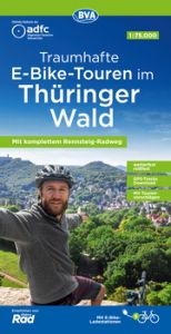 ADFC-Regionalkarte Traumhafte E-Bike-Touren im Thüringer Wald, 1:75.000, mit Tagestourenvorschlägen, reiß- und wetterfest, GPS-Tracks-Download Allgemeiner Deutscher Fahrrad-Club e V (ADFC) 9783969901656