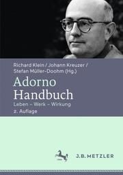 Adorno-Handbuch Richard Klein/Johann Kreuzer/Stefan Müller-Doohm 9783476026262
