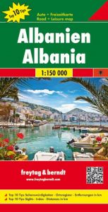 Albanien, Autokarte 1:150.000, Top 10 Tips Freytag-Berndt und Artaria KG 9783707915471