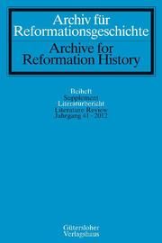 Archiv für Reformationsgeschichte - Literaturbericht  9783579084633