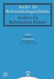 Archiv für Reformationsgeschichte - Literaturbericht  9783579084732