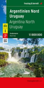 Argentinien Nord - Uruguay, Straßenkarte 1:1.800.000, freytag & berndt  9783707923773