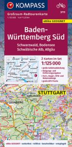 Baden-Württemberg Süd, Schwarzwald, Bodensee, Schwäbische Alb, Allgäu KOMPASS-Karten GmbH 9783991210191
