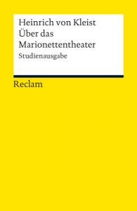 Über das Marionettentheater Kleist, Heinrich von 9783150190142