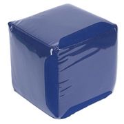Blanko-Würfel mit Einstecktaschen einfarbig, blau, 15 cm  4055218926303