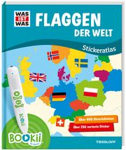 BOOKii® WAS IST WAS Stickeratlas Flaggen der Welt. Baur, Manfred (Dr.)/Haßler, Sebastian 9783788675103