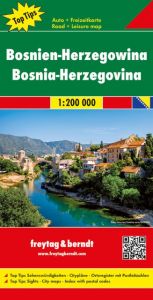 Bosnien-Herzegowina, Autokarte 1:200.000, Top 10 Tips Freytag-Berndt und Artaria KG 9783707916638