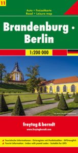 Brandenburg - Berlin, Autokarte 1:200.000 Freytag-Berndt und Artaria KG 9783707901696