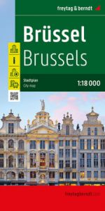 Brüssel, Stadtplan 1:18.000, freytag & berndt  9783707923711