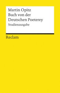 Buch von der deutschen Poeterey Opitz, Martin 9783150182147