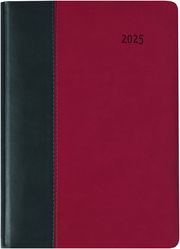 Buchkalender Premium Fire schwarz-rot 2025 - Büro-Kalender A5 - Cheftimer - 1 Tag 1 Seite - 416 Seiten - Tucson-Einband - Zettler  4006928026616